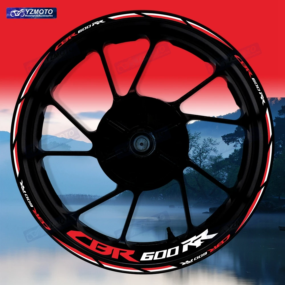 

For Honda CBR 600RR CBR600RR Motorcycle 17 Inch Front And Rear Wheel Sticker Hub Decal Racing Reflective Decorative Rim Stickers