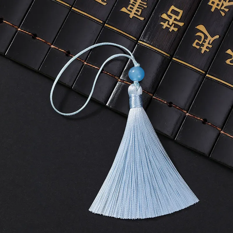 10/5Pcs Polyester Silk Tassel Fringe 12cm Mini Tassels Bookmark Beaded Tassels For Jewellery Making DIY Craft Accessories