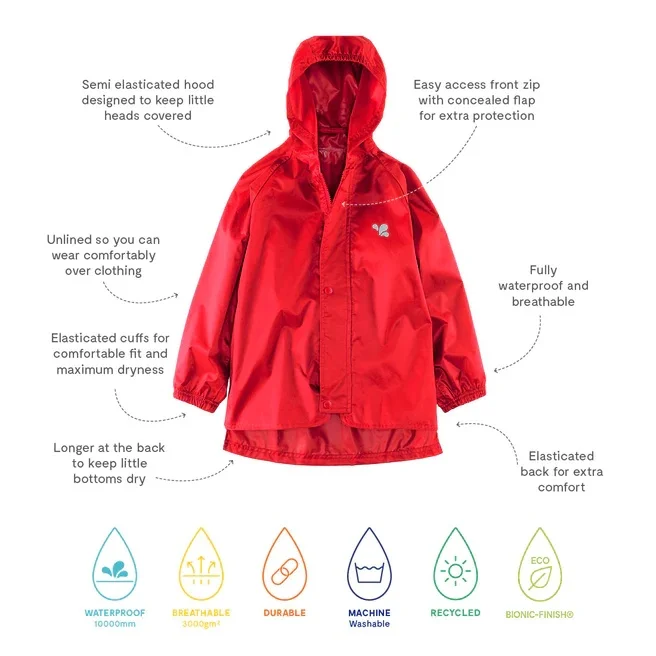 Children Clothing Sets Raincoat rainSuit Waterproof Overalls Pants Girls Jumpsuit Puddle Insulated Trousers rainwear thin