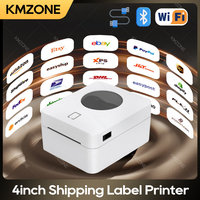 Thermal Label Printer Express Waybill Shipping Printer Barcode QR Code Sticker Printer 25-100mm USB Bluetooth WIFI 4x6inch