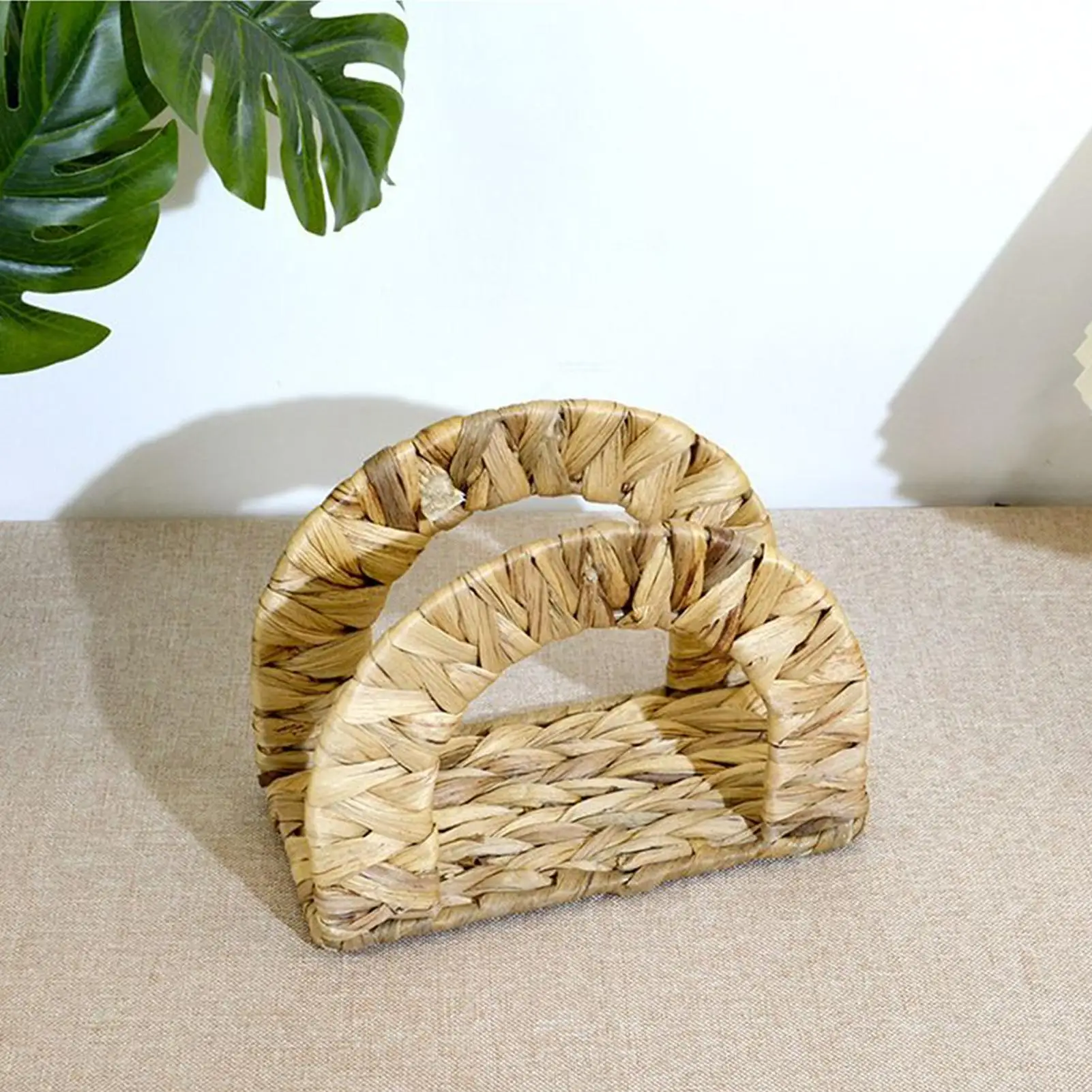 Servilletero de jacinto de agua, servilletero de cocina para mesa, organizador de almacenamiento decorativo de granja para restaurante y boda