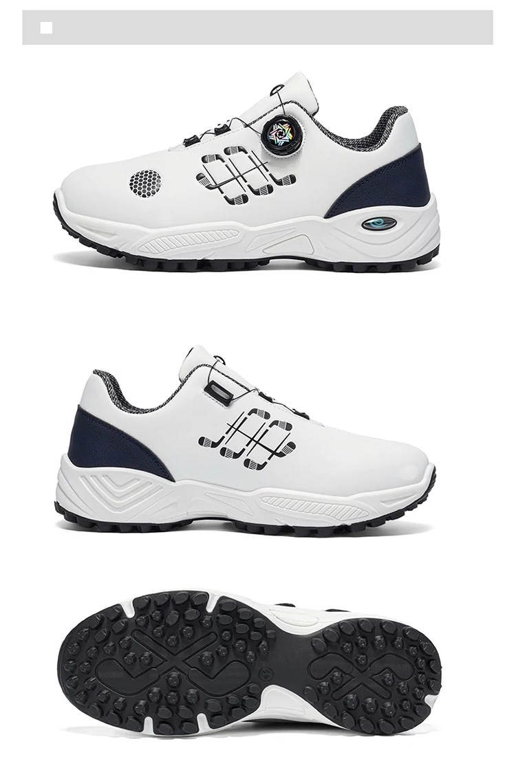 Herren-Golfschuhe für Herbst und Sommer, mit dicken und flexiblen Sohlen, bequem und atmungsaktiv, mit praktischem Twist-Lock-Design, geeignet für den täglichen Freizeitgebrauch, Golf, Outdoor-Sport und andere Aktivitäten – Detail 23