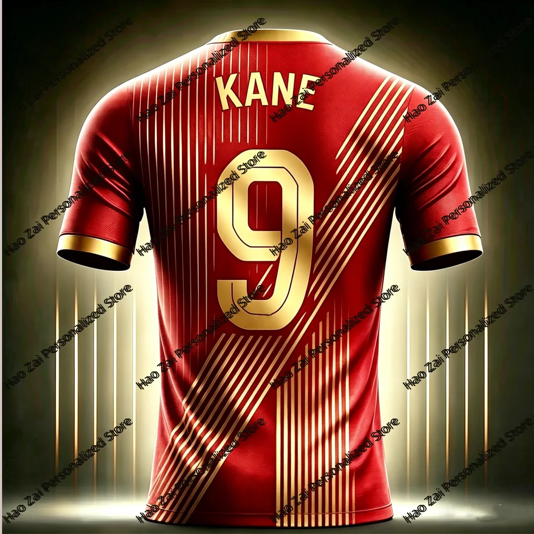 Summer Bestsellers: Kane and Olise Fashionable Soccer Superstar Print Men's Fan Commemorative Jersey / Casual Sports Top