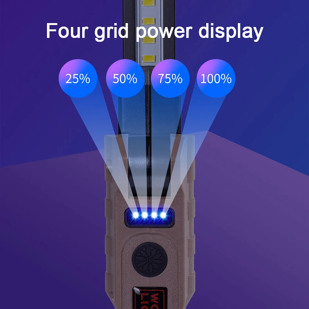 Luces LED de emergencia para carretera con gancho recargable, luz de trabajo magnética, luz estroboscópica de seguridad, luz de flecha de giro para coche