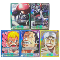 ONE PIECE Collection Cards Donquixote Doflamingo Gecko Moria EN DIY High Quality Self Made Game Anime Cards Gift Toy