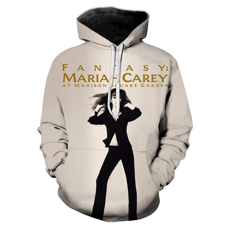 Rapper Mariah Carey 3d Print Men/Women Hoodie Casual Oversized Pullover Popular Sweatshirt Fashion Tops Trend Unisex Clothing