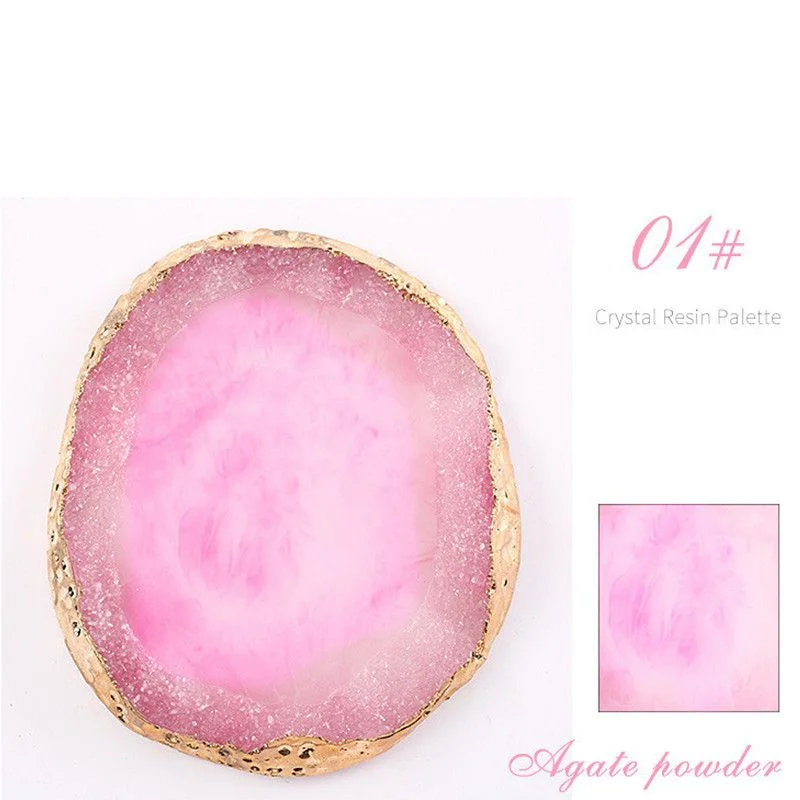 Paleta completa de manicura de Phnom Penh, paleta cóncava y convexa para maquillaje, paleta de bordes de cristal para manicura 6