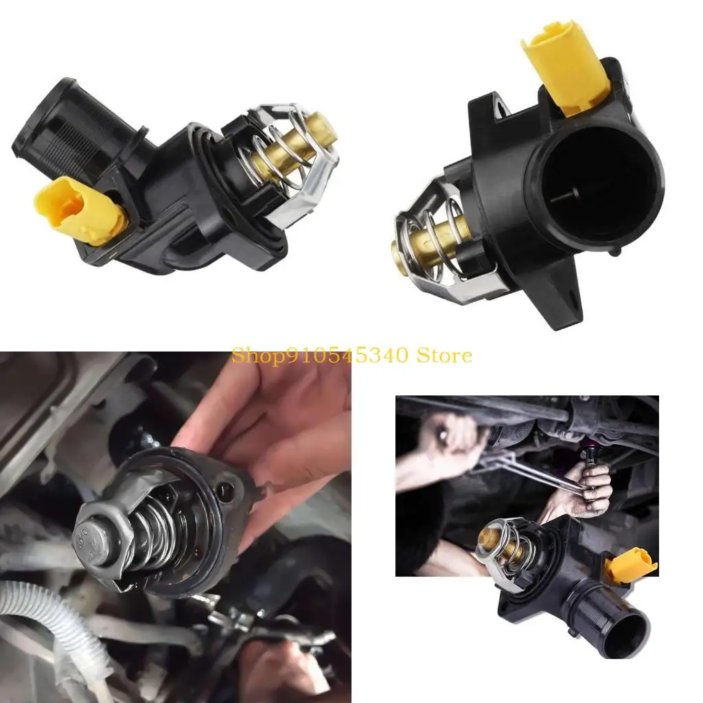 

U2JA Термостат Трубное соединение Термостат охлаждающей жидкости двигателя с корпусом Автоаксессуар