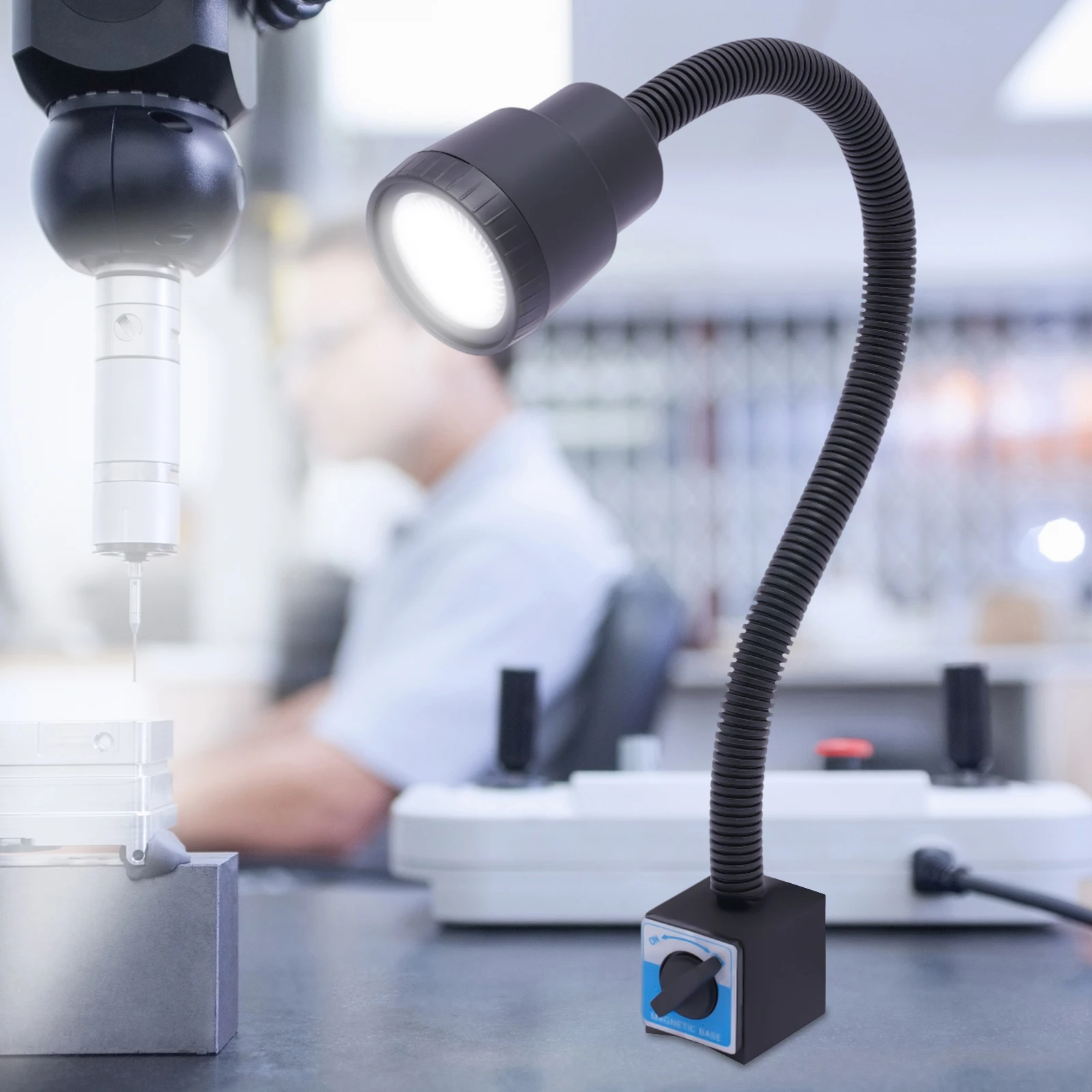 Lampe De Travail LED À Flux Lumineux 500-600lm 6500K, Éclairage Uniforme Pour Réduire La Fatigue Oculaire En Atelier