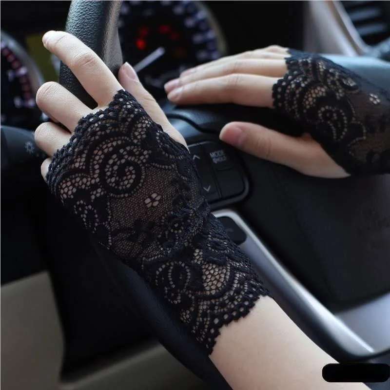 sun-protection-lace-gloves-fingerless-elastic-scar-covering-half-finger-accessory-for-tattoo-and-scar-concealment