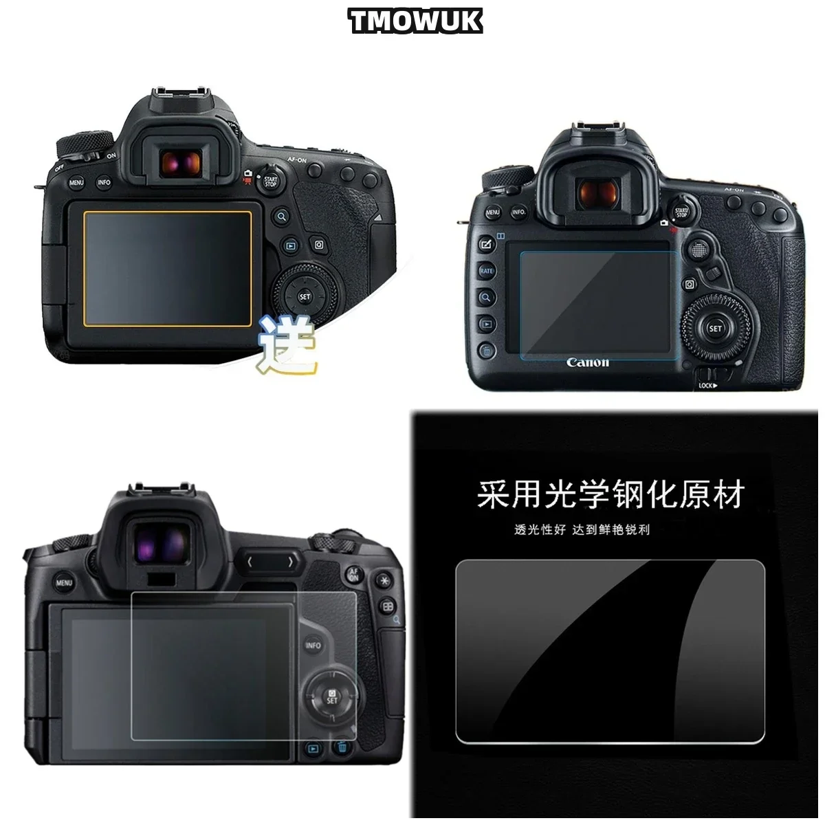 

For Canon 6D, Advanced 9H Tempered Glass, HD Clarity, Superior Scratch Defense