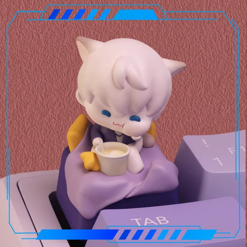 

Love And Deep Space Keycaps Anime Game Peripherals Mechanical Keyboard Resin Office Gaming Gift Collection Cute Cartoon Keycaps