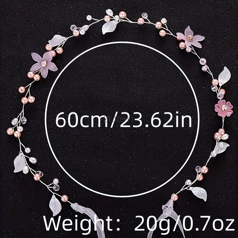 * Fascia per capelli con foglie di cristallo, fiore con strass, fascia per capelli, fascia per capelli, tiara per le donne, accessori per capelli da sposa