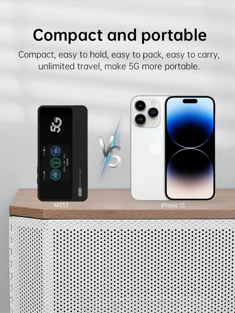 Router Wifi Plery M353 Harga Terbaik, Router Wifi Portabel Outdoor dengan Kartu SIM 5G dan Hotspot Mobile Wifi 6 Router 5G