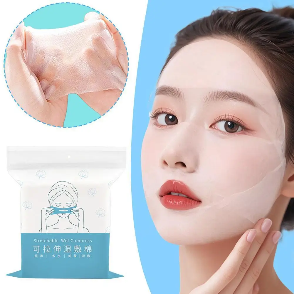 

200Pcs/bag Gauze for Face Makeup Cotton Pads Stretchable Elasticity Disposable Cosmetic Cotton Mask Wet Compress Wipe Cleaning