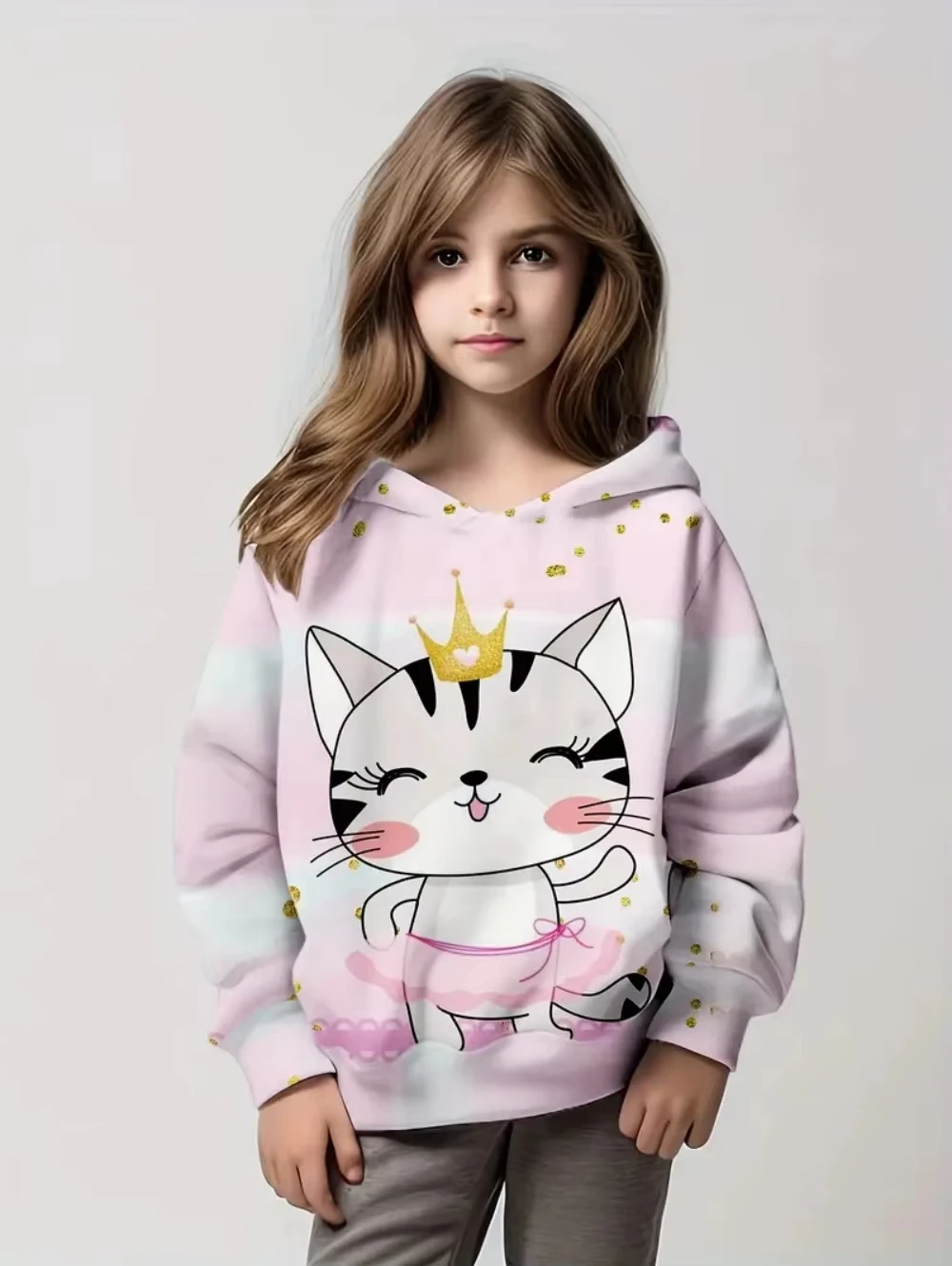 Camiseta para niños, ropa para niñas, estampado 3D de animales, Top para niños, camiseta informal de verano para niños, camiseta de moda con cuello redondo, ropa para Chica adolescente
