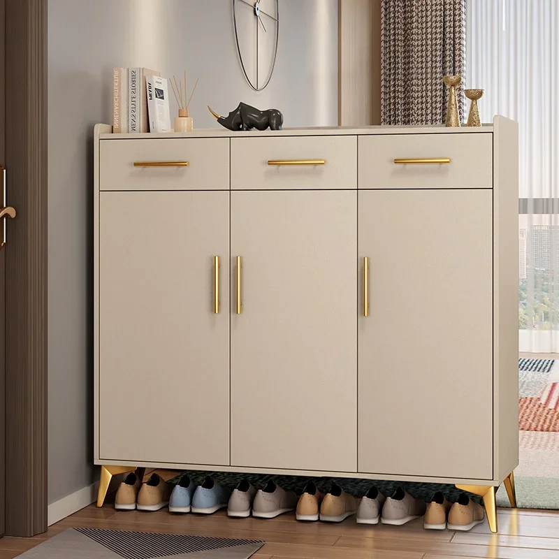 Clothings Cabinet Storage Shoes Furniture Home Living Room Entrance Cream-style The Outside Corridor Rack Organizer Furniture