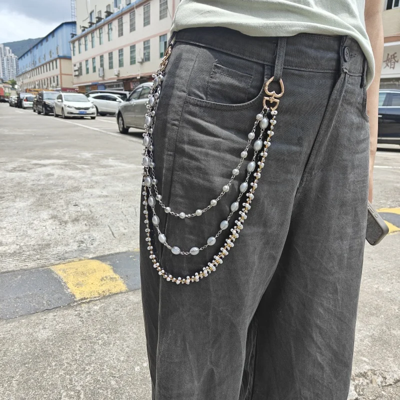 

Minimalism Y2K Heart-shaped Pearl Pants Chain Light Luxury Fashion Women Luxury Waist Accessories Gift Giving During Festivals