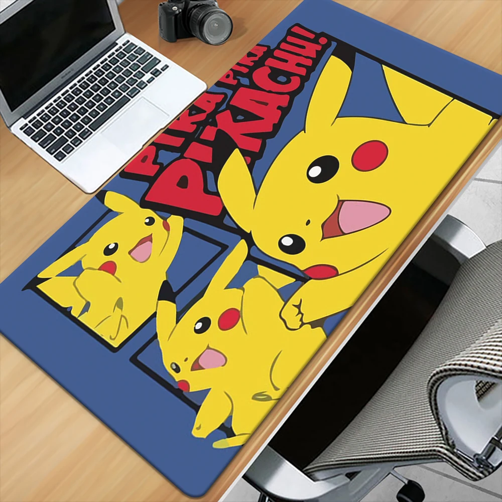 Mousepad Pikachu Pokémon cartoon cute Pad Keyboard Gaming Accessories Mouse Mats Game Office Computer PC Gamer Laptop Desk Mat