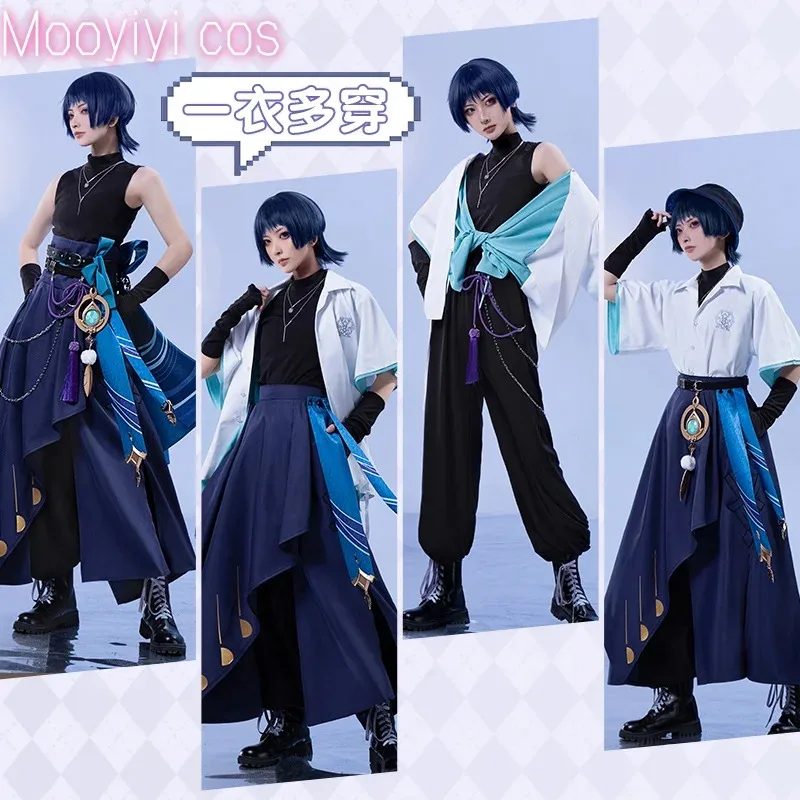 Newly enshin Impact Wanderer Cosplay Costume, Halloween Party, Christmas Role Playing, Comic Hat Guy Ballade, S-XL, New