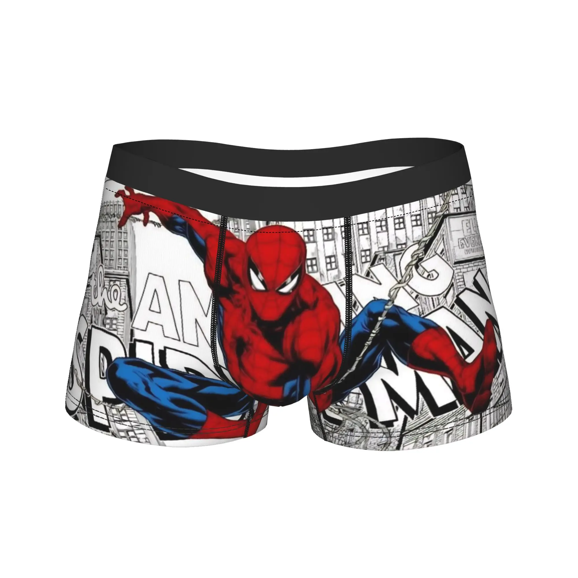 

Sexy Boxer Spider Man Amazing Superhero Comic Shorts Panties Briefs Men Underwear Breathable Underpants for Male M-XXL