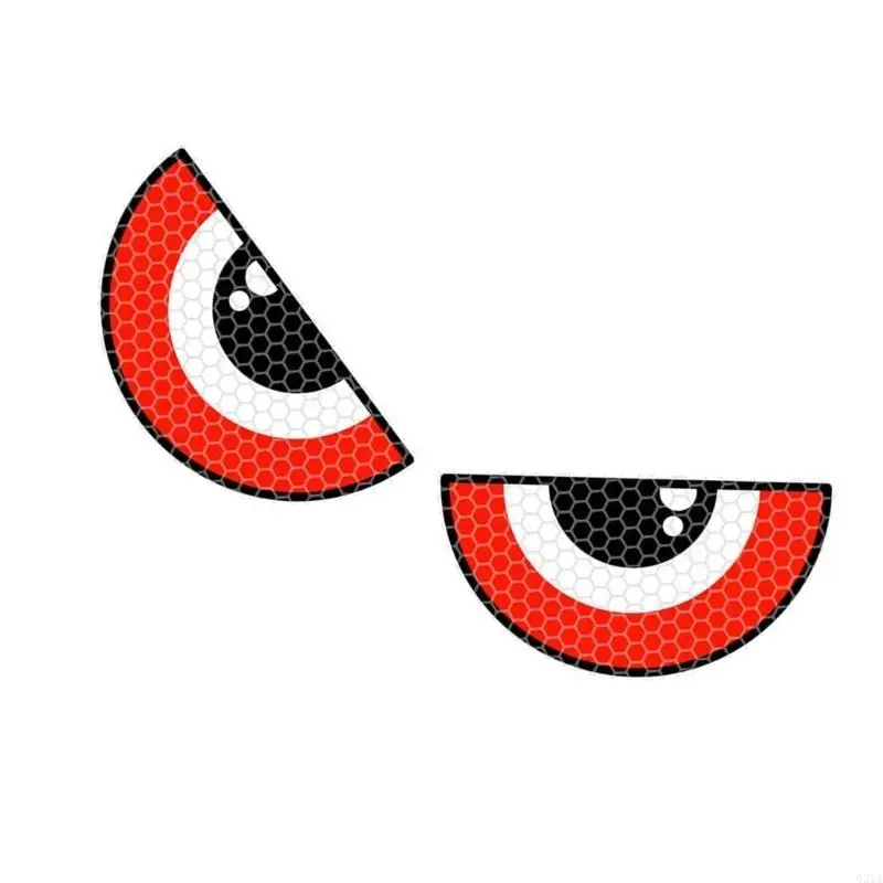 

Dark Aesthetic Reflective Vehicle Sticker Edgy Motorcycles Sticker Gothic Raised Eye Decal Decorative for Night Ridings