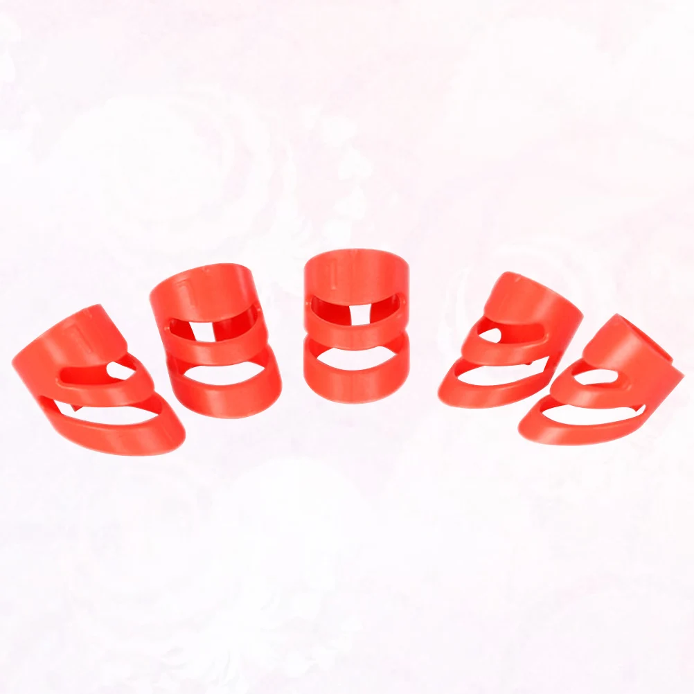 

5 Pcs Ring Finger Cover Guitar Picks for Electric Acoustic Pickup Thumb Attack Protection
