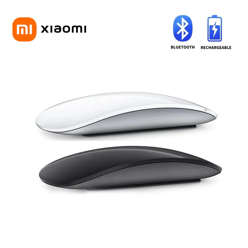 Xiaomi Bluetooth Wireless Magic Mouse Silent Rechargeable Laser Computer Mouse Slim Ergonomic PC Mice For Macbook Microsoft New