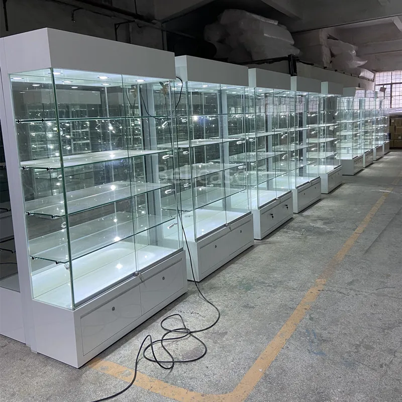 

customized.Modern Custom Smoke Shop Cabinet High End Store Display Counter Jewelry Glass Showcase