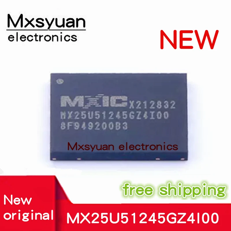 2PCS ~ 20 TEILE/LOS MX25U51245GZ4I00 MX25U51245GZ4100 6*8mm QFN-8 Mxsyuan 100% Neue original