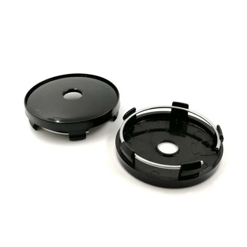 75mm 68mm 60mm 56,5mm 56mm Auto-Radnabenabdeckung aus ABS in Schwarz oder Silber, Zubehör für Radkappen und Radnaben – Detail 5