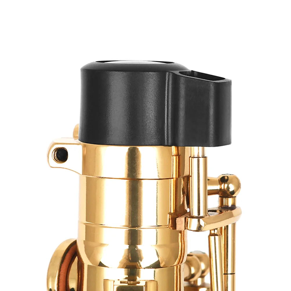 

Saxophone End Plug Black ABS Cover for Alto Sax Protects Instrument Wind Parts Accessories Musical Replacement