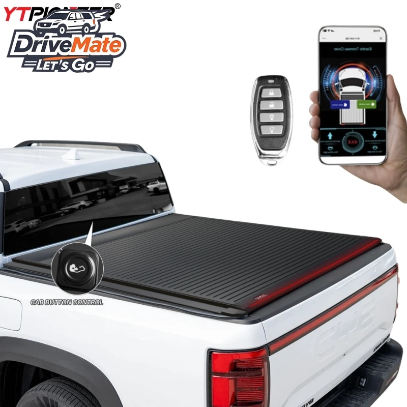 

For BYD Shark 6 Automatic Remote Retractable Hard Truck Bed Tonneau Cover Electric Roller Shutter Cover with Key