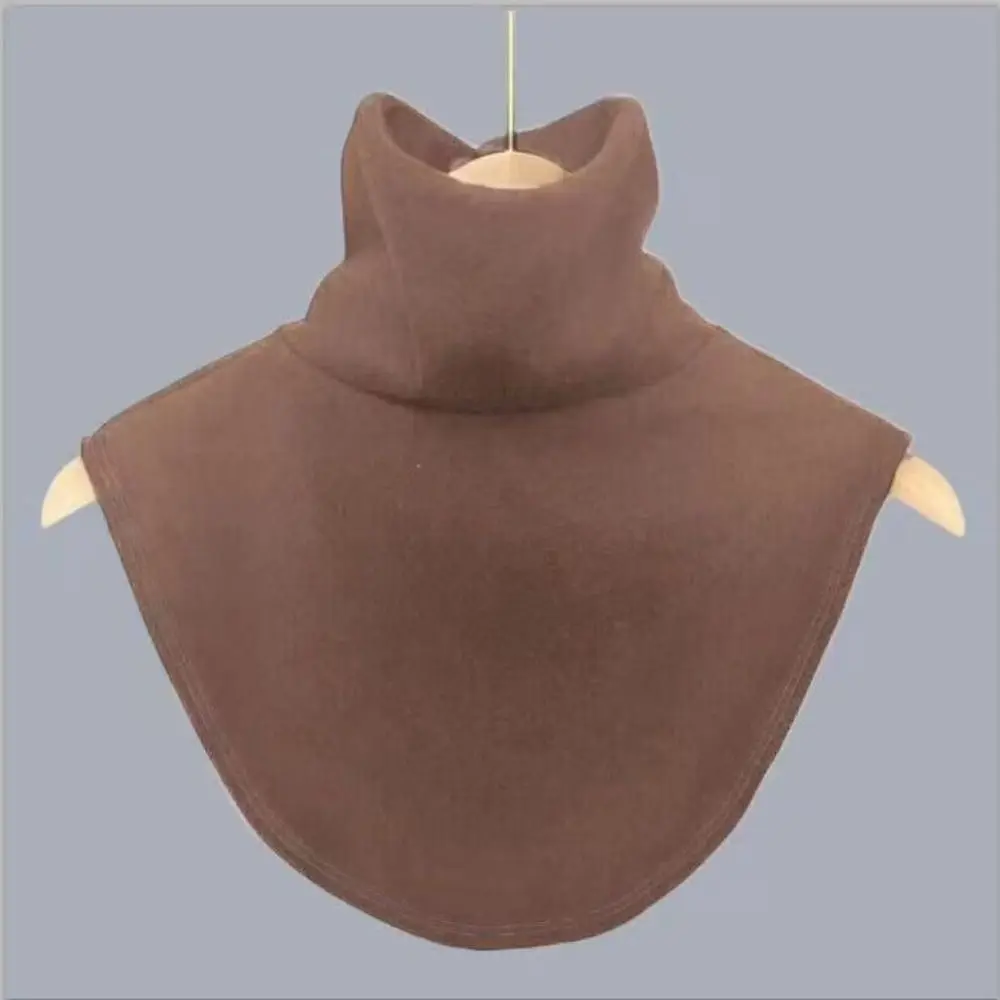 High Elastic Fake Collar Warmer Detachable Solid Color Neck Warmer Scarf Velvet Lining Warm Neck Protection