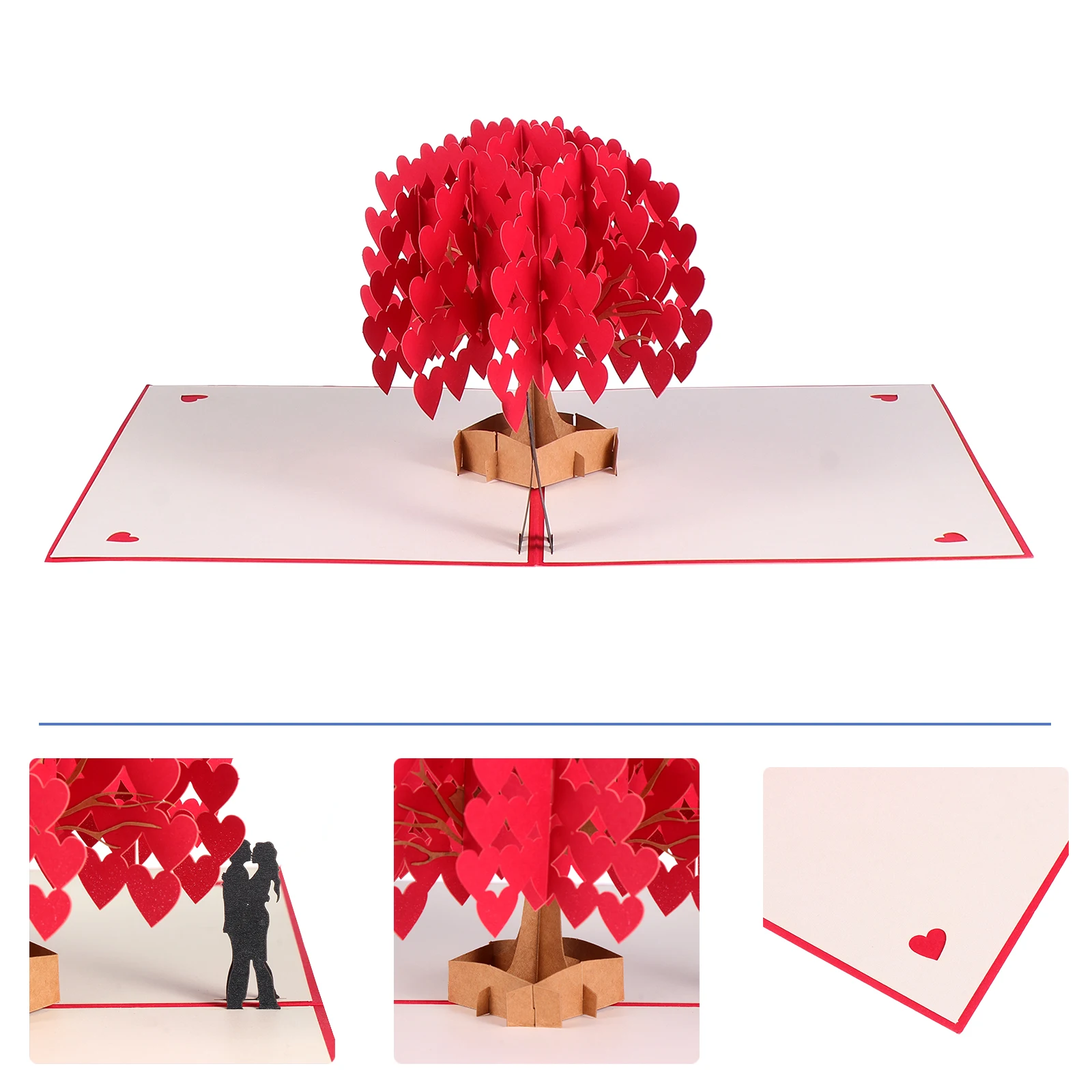 

1Pcs -Up Greeting Card Romantic Message Cards Practical Perfect for Special Occasions Valentine's Day Cards