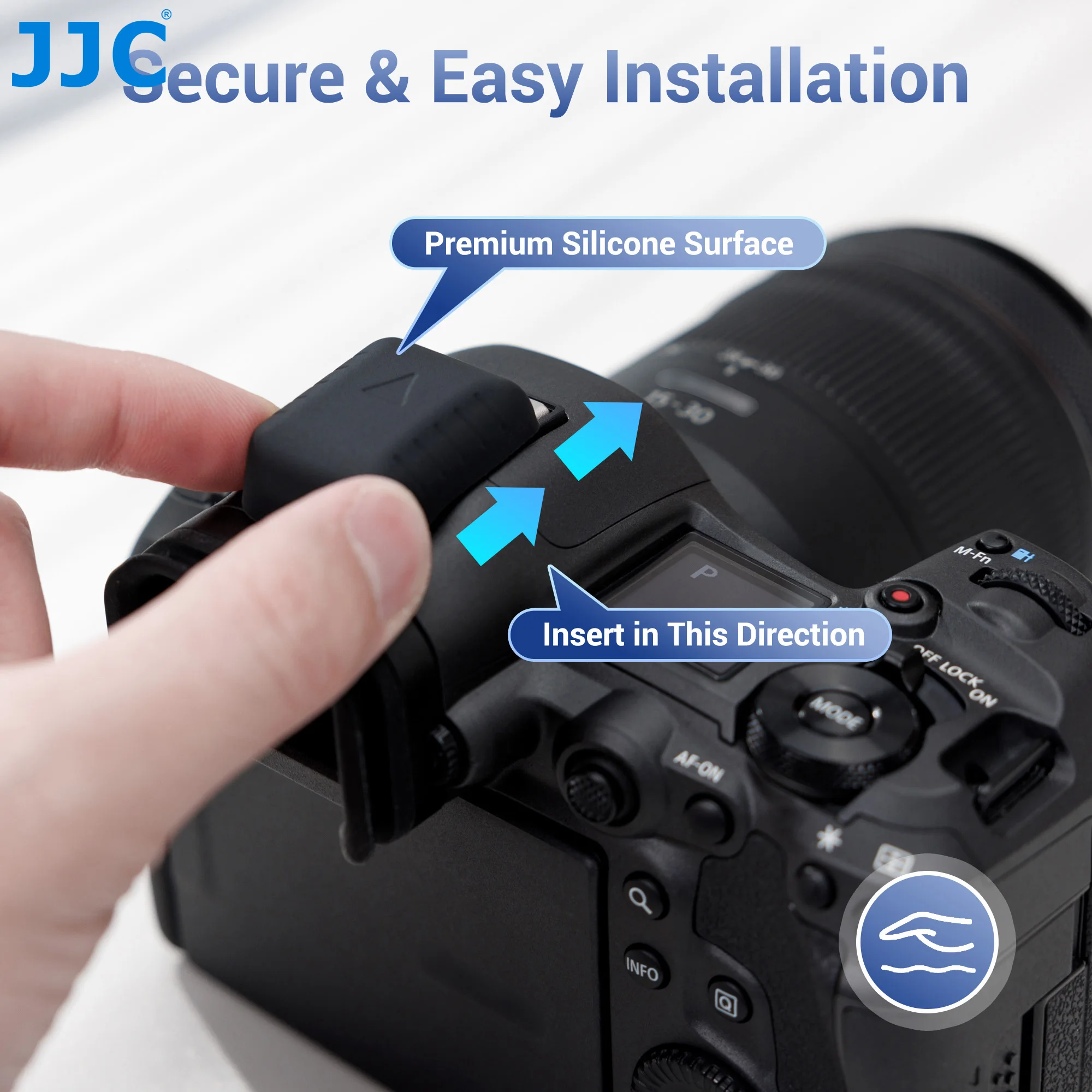 JJC كاميرا غطاء الحذاء الساخن فلاش كاميرا الحذاء الساخن غطاء الحذاء البارد لكانون ER-SC3 كاميرا مصراع زر غطاء الحذاء الساخن كاميرا