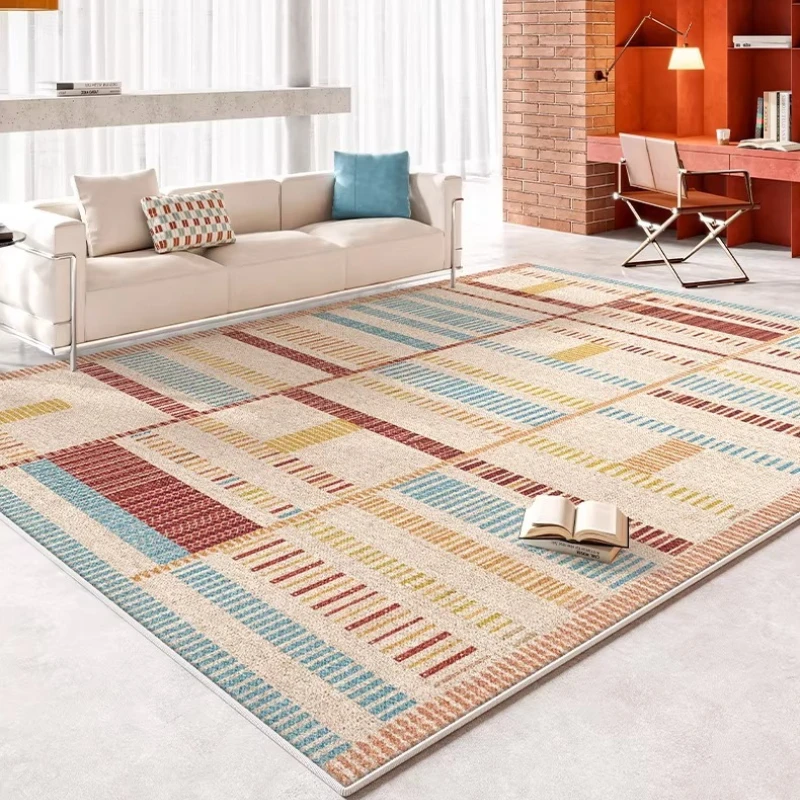 

Элитный ковер для гостиной в стиле «Дофамин», нескользящий напольный коврик для дивана и кофейного столика, моющийся, легко чистящийся, прикроватный коврик для спальни