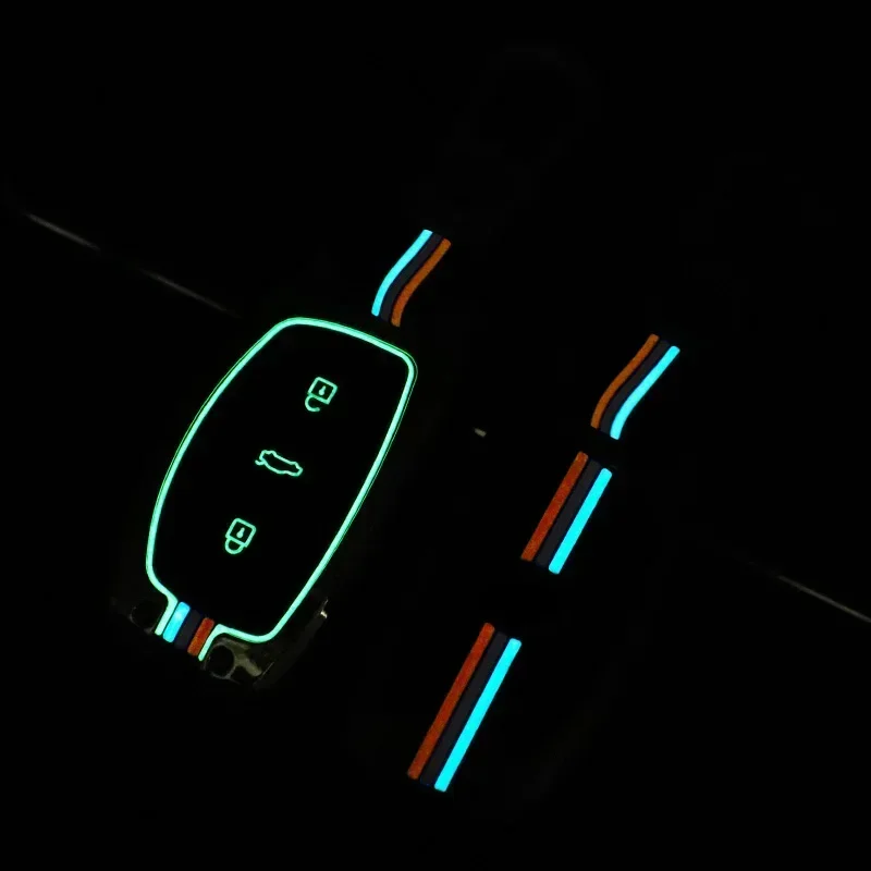 سبائك الزنك + سيليكون حافظة مفتاح السيارة غطاء فوب حامل لشركة هيونداي توكسون سانتا في رينا سوناتا إلنترا كريتا Ix35 Ix45 I10 I30 I40