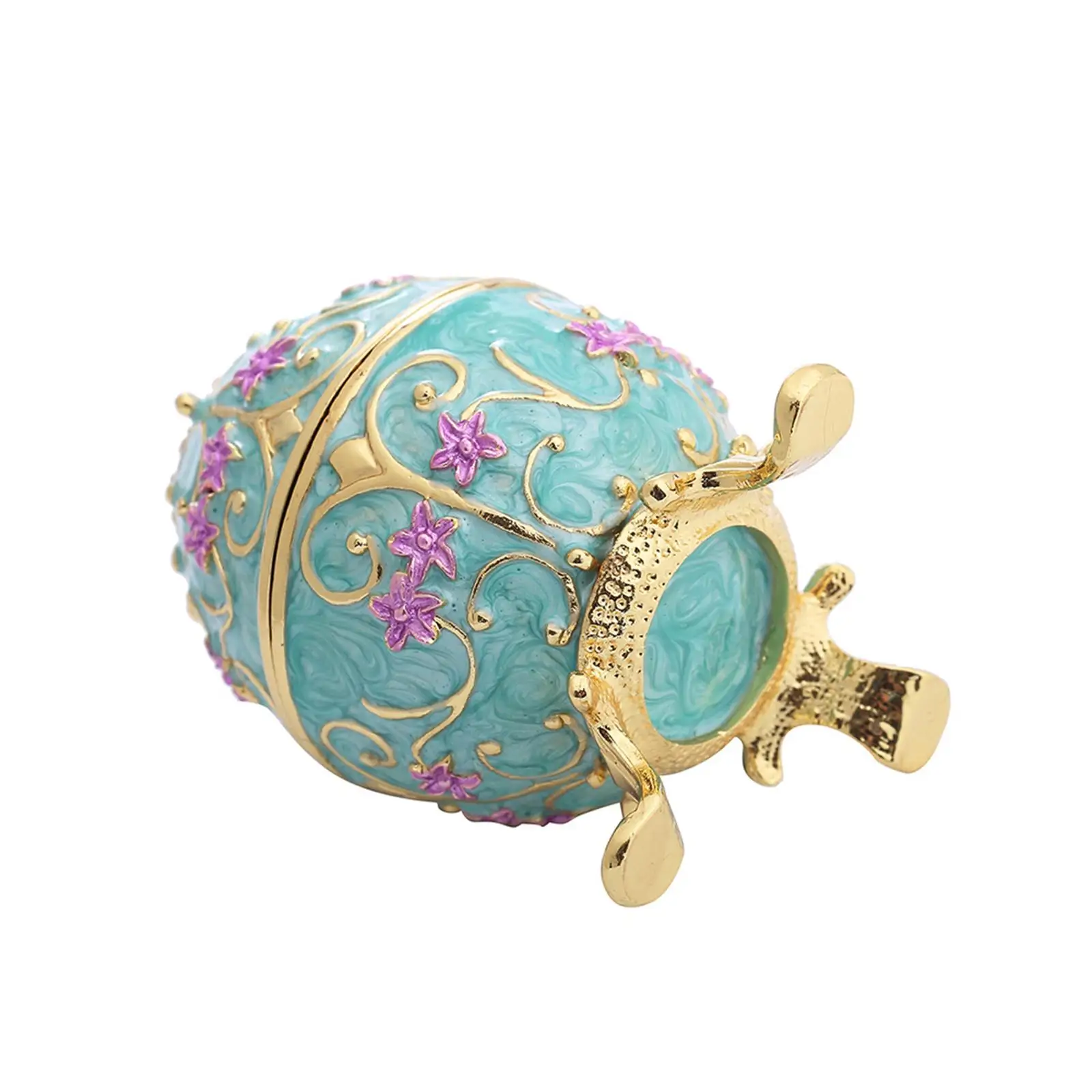 

Egg Jewelry Box Easter Decoration Enameled for Rings Earrings Pendants