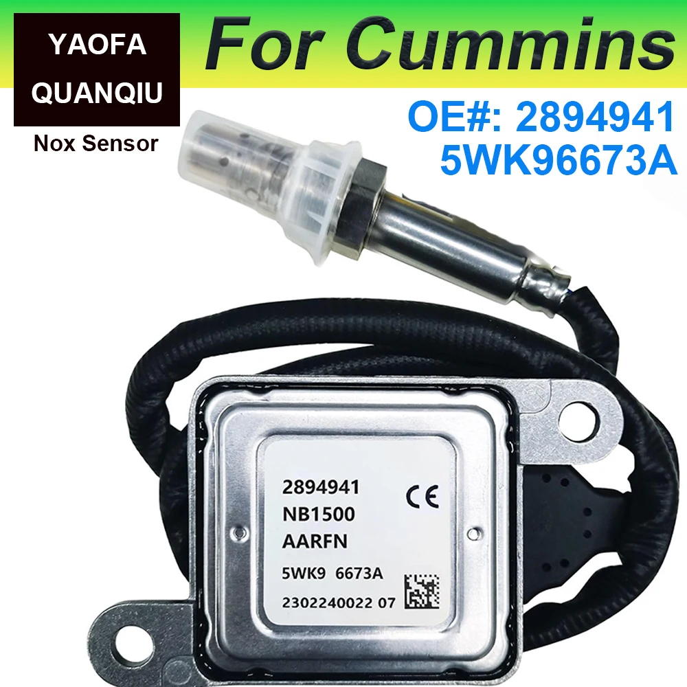 5WK96673A 2894941 3687334RX 3687334 Nitrogen Oxide NOx Sensor for Cummins ISX 6.7L FLD132 Cascadia Lonestar ProStar Gladiator