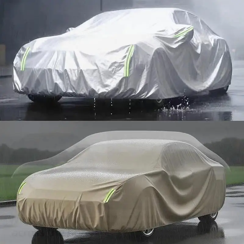 لكامل ل Volkswagen VW Tiguan L R Line 2017 ~ 2022 مقاوم للماء والغبار حماية خارجية ظلة أغطية السيارات