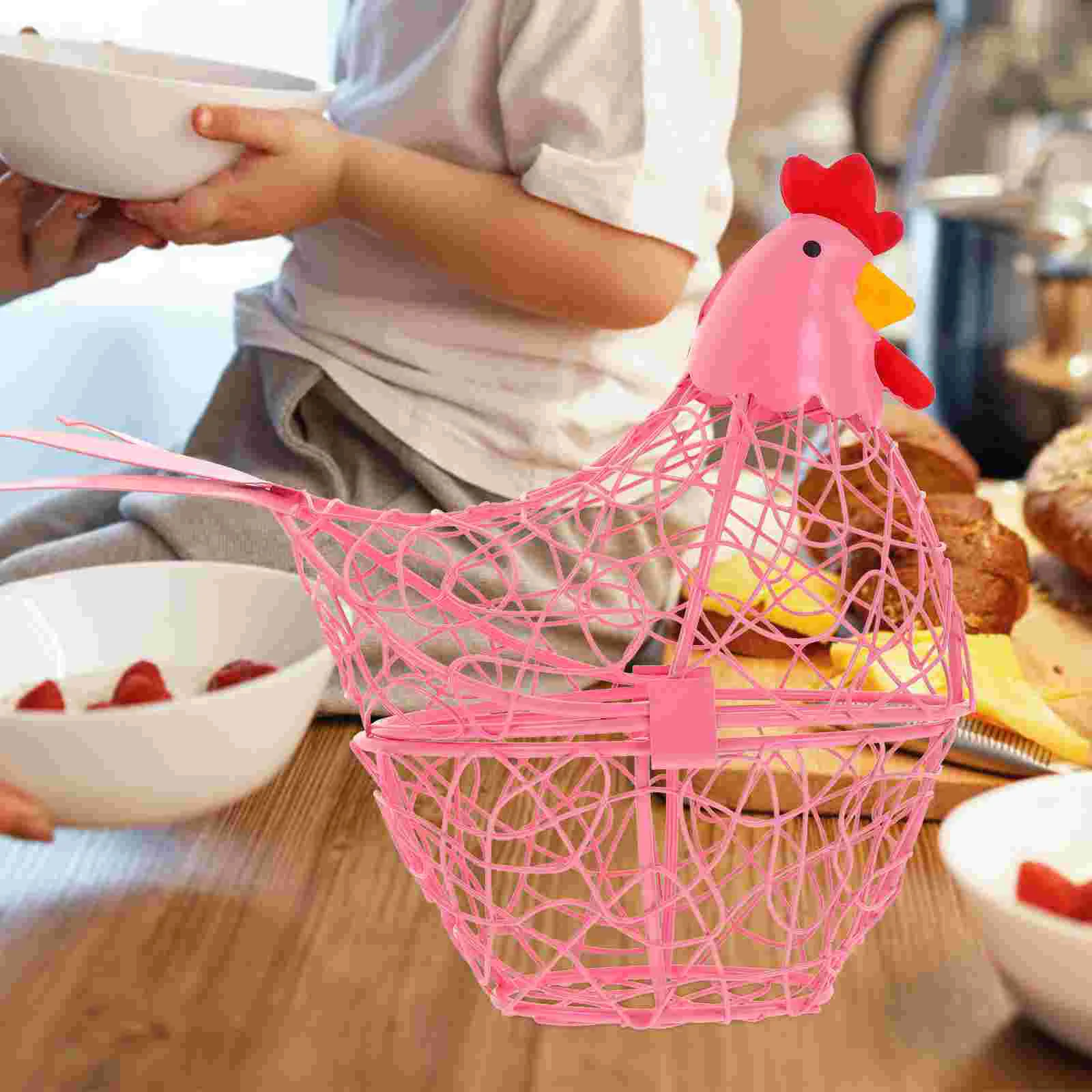 Egg Storage Basket Iron Chicken Egg Basket Egg Holder Kitchen Egg Organzier Home Storage Holder Kitchen Egg Basket Decoration