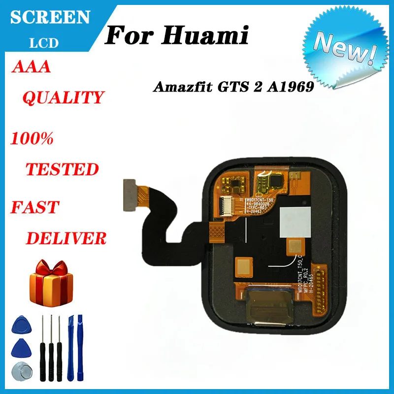 For AMAZFIT GTS 2 A1969 LCD Screen Display Smart Watch Accessories Replacement And Repair Parts