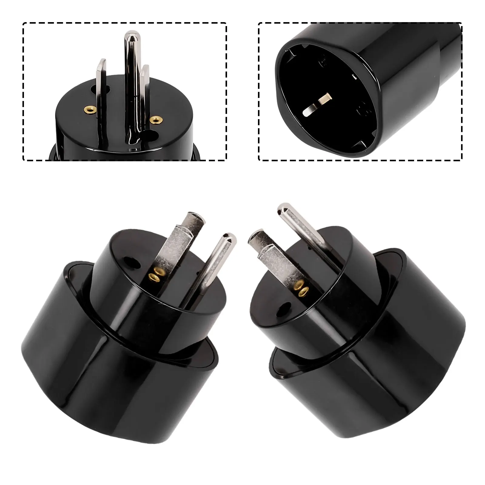 2pcs Travel Adapter Plug U S Canada Type-B Universal Travel Adapter To Type B Socket 110V-250V AC250V Electrical Equipment