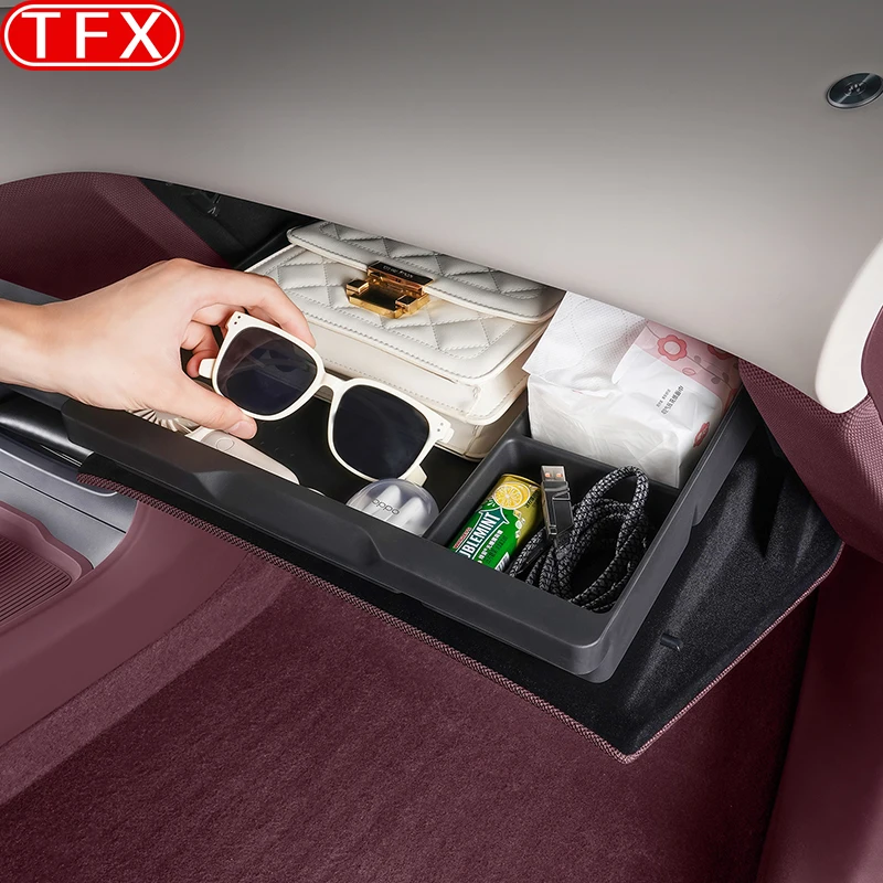 For Xiaomi YU7 2025 2026 Car Passenger Side Glove Box Partition Storage Compartment Drawer Interior Organizer Auto Accessories view 4