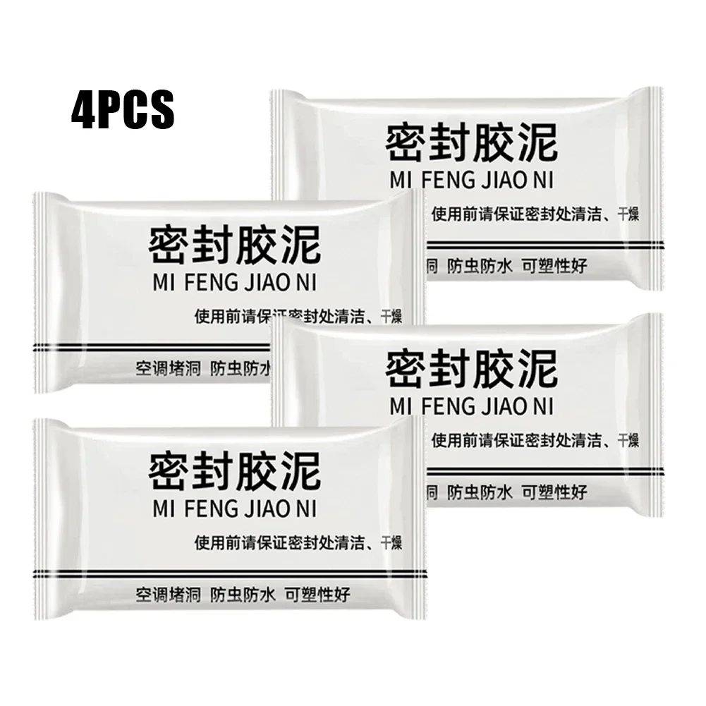 1/4pcs Wall Hole Sealing Cement Clay Sealant Cover Cracks Waterproof Repair Water Proof White Sealers Caulk