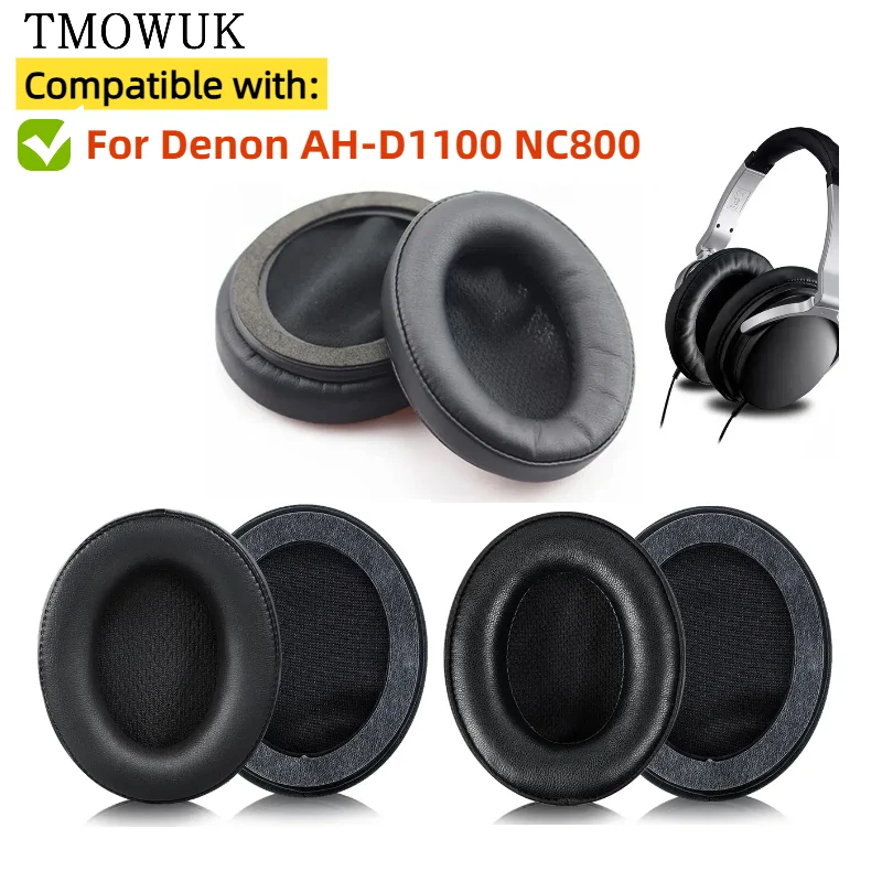 

Replacement Ear Pads for Denon AH-D1100 NC800 Headphones Memory Foam Ear Cushions High Quality
