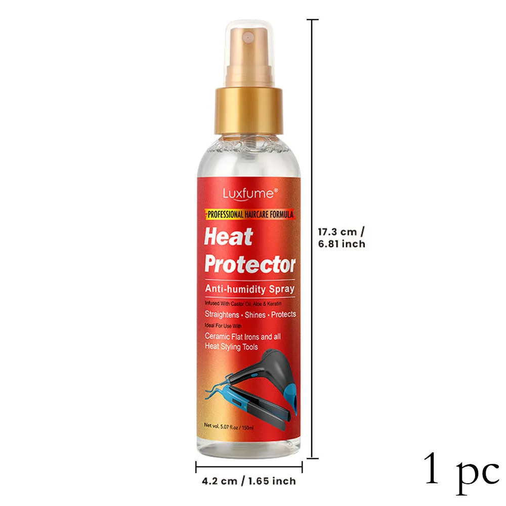 

Термозащитный спрей для волос 100 мл, профессиональный термопротектор, спрей против пушистости, восстанавливающий поврежденные волосы