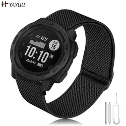 Pulseiras de relógio elásticas Para Garmin Instinct / Instinct 2 Solar, Pulseira De Nylon Macia e elástica para Garmin Instinct Crossover Solar, Instinct Tactical / Esports