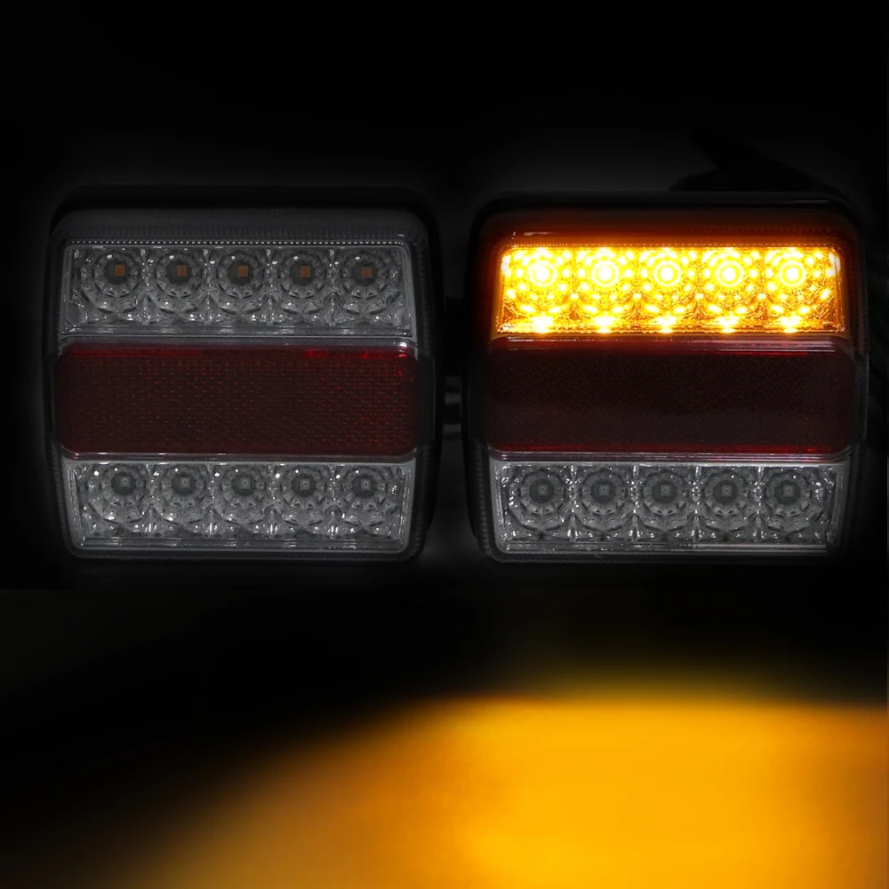 

2 Piece/Set Combination Towing Taillight 16 LEDs Trailer Tail Light with Magnet 12V Car Truck Tail Light